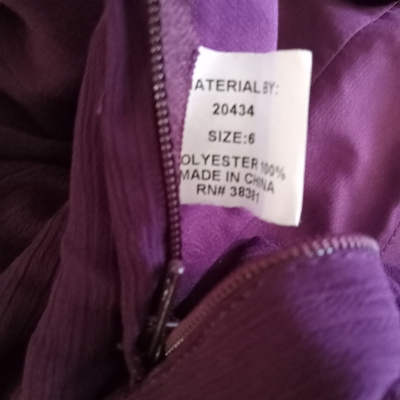 Morilee Madeline Gardner Plum Purple Gown - Picture 8 of 9